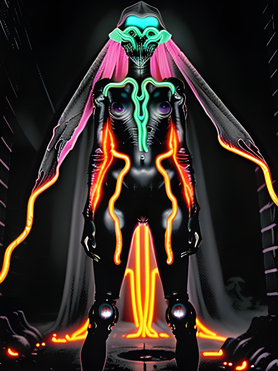 The Neon Abyss Walker